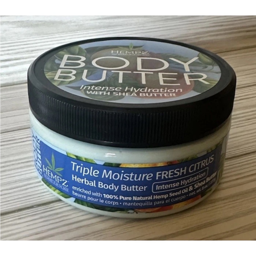 Hempz Fresh Citrus Triple Moisture Herbal Body Butter 8 oz. NEW! - Picture 4 of 6